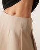 ASOS DESIGN ASOS DESIGN tailored pleated mini skirt in stone-Neutral - 2