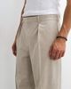 ASOS DESIGN ASOS DESIGN tailored pleated oversized tapered pants with rolled cuffs in ecru-Neutral - 3
