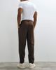 ASOS DESIGN ASOS DESIGN tailored pleated relaxed tapered pants in brown microtexture - 2