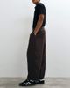 ASOS DESIGN ASOS DESIGN tailored pleated wide barrel leg pants in dark brown microtexture - 2