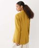 ASOS DESIGN ASOS DESIGN Tailored relaxed blazer in texture in ochre-Brown - 4