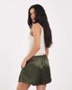 ASOS DESIGN ASOS DESIGN Tailored runner shorts in satin in khaki-Green - 4