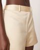 ASOS DESIGN ASOS DESIGN tailored satin micro shorts in oyster-Neutral - 4
