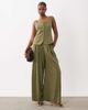 ASOS DESIGN ASOS DESIGN Tailored scoop neckline vest in sage-Green - 2
