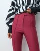 ASOS DESIGN ASOS DESIGN tailored skinny stirrup leggings in red - 4