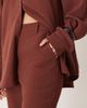 ASOS DESIGN ASOS DESIGN tailored slinky flare pants in chestnut - part of a set-Brown - 3