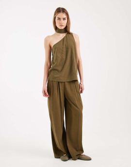 ASOS DESIGN ASOS DESIGN Tailored slouchy pants in khaki-Green