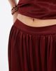 ASOS DESIGN ASOS DESIGN Tailored soft satin elastic waistband palazzo pants in brick red - 3