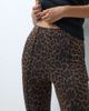 ASOS DESIGN ASOS DESIGN Tailored stirrup detail leggings in leopard print-Brown - 3
