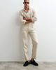 ASOS DESIGN ASOS DESIGN tailored straight leg pants in beige linen rich fabric-Neutral - 1