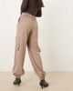 ASOS DESIGN ASOS DESIGN tailored straight leg pants with cuffs and utility pocket details in taupe-Brown - 3