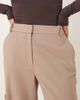 ASOS DESIGN ASOS DESIGN tailored straight leg pants with cuffs and utility pocket details in taupe-Brown - 4