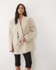 ASOS DESIGN ASOS DESIGN tailored strong shoulder double breasted blazer in sand heather-Brown - 2