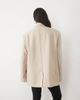 ASOS DESIGN ASOS DESIGN tailored strong shoulder double breasted blazer in sand heather-Brown - 3