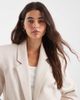 ASOS DESIGN ASOS DESIGN Tailored strong shoulder nipped waist blazer in taupe heather-Neutral - 3