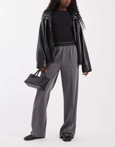 ASOS DESIGN ASOS DESIGN Tailored sweatpants in gray-Black