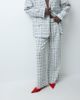 ASOS DESIGN ASOS DESIGN tailored tapered mensy pants in winter white plaid - 2