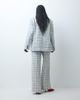 ASOS DESIGN ASOS DESIGN tailored tapered mensy pants in winter white plaid - 3
