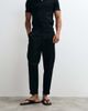 ASOS DESIGN ASOS DESIGN tailored tapered pants in black with elastic waist and rolled cuffs - 1