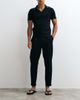 ASOS DESIGN ASOS DESIGN tailored tapered pants in black with elastic waist and rolled cuffs - 2
