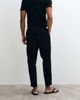 ASOS DESIGN ASOS DESIGN tailored tapered pants in black with elastic waist and rolled cuffs - 4