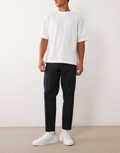 ASOS DESIGN ASOS DESIGN tailored tapered pants in green washable wool