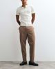 ASOS DESIGN ASOS DESIGN tailored tapered pants with elastic waist and rolled cuffs in brown - 1