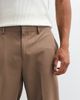 ASOS DESIGN ASOS DESIGN tailored tapered pants with elastic waist and rolled cuffs in brown - 2