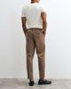 ASOS DESIGN ASOS DESIGN tailored tapered pants with elastic waist and rolled cuffs in brown - 3