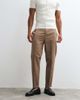 ASOS DESIGN ASOS DESIGN tailored tapered pants with elastic waist and rolled cuffs in brown - 4