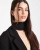 ASOS DESIGN ASOS DESIGN tailored tie waist or scarf detail multiway blazer in black - part of a set-Brown - 4