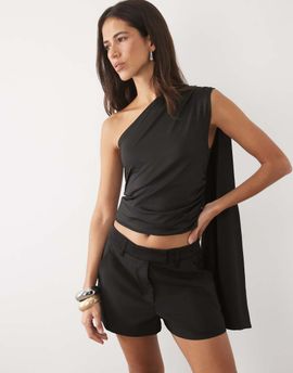 ASOS DESIGN ASOS DESIGN Tailored tux micro shorts in black