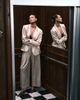 ASOS DESIGN ASOS DESIGN tailored unstructured satin blazer in oyster-White - 3
