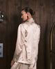 ASOS DESIGN ASOS DESIGN tailored unstructured satin blazer in oyster-White - 4