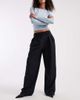 ASOS DESIGN ASOS DESIGN tailored wide leg pleated pants in navy pinstripe - 2