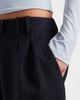 ASOS DESIGN ASOS DESIGN tailored wide leg pleated pants in navy pinstripe - 3