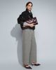 ASOS DESIGN ASOS DESIGN Tailored wool look barrel leg pants in black and white herringbone - 1