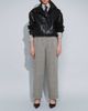 ASOS DESIGN ASOS DESIGN Tailored wool look barrel leg pants in black and white herringbone - 2