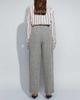 ASOS DESIGN ASOS DESIGN Tailored wool look barrel leg pants in black and white herringbone - 3