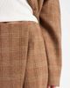 ASOS DESIGN ASOS DESIGN tailored wrap skort in brushed plaid - part of a set-Brown - 4