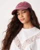 ASOS DESIGN ASOS DESIGN take me to Paris slogan cap in dark red - 1