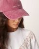 ASOS DESIGN ASOS DESIGN take me to Paris slogan cap in dark red - 2
