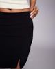 ASOS DESIGN ASOS DESIGN Tall bengaline mini skirt with slit detail in black - 4