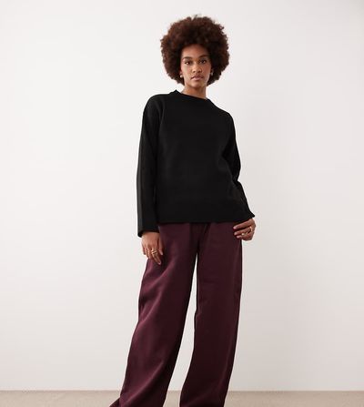 ASOS DESIGN ASOS DESIGN Tall straight leg sweatpants in wine-Red