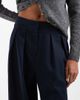 ASOS DESIGN ASOS DESIGN Tall tailored double pleated tapered pants in navy-Green - 3