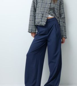 ASOS DESIGN ASOS DESIGN Tall Tailored low rise mensy pants in navy