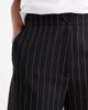ASOS DESIGN ASOS DESIGN Tall tailored relaxed straight leg pants in black pinstripes - 3