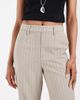 ASOS DESIGN ASOS DESIGN Tall tailored snatch flare pants in herringbone stripes-Neutral - 3