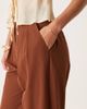 ASOS DESIGN ASOS DESIGN Tall tailored wide leg pants with pleat detail in dark caramel-Brown - 2