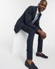 ASOS DESIGN ASOS DESIGN Tall wedding super skinny suit jacket in wool look in navy - 4